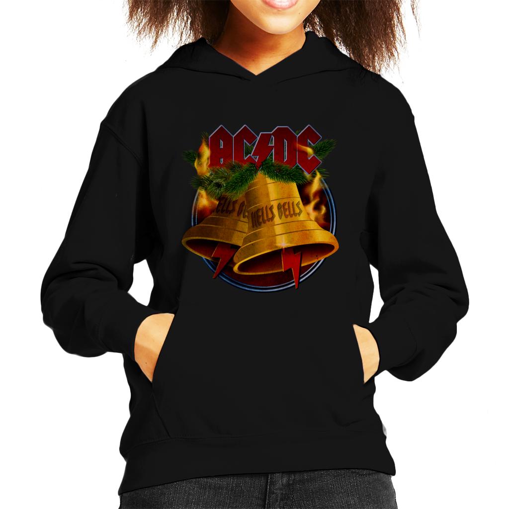 AC/DC Christmas Hells Bells Kid's Hooded Sweatshirt