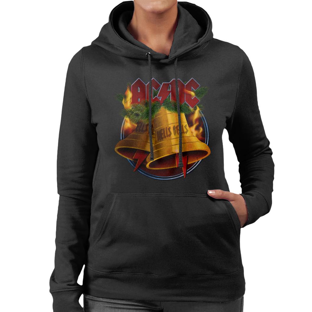 AC/DC Christmas Hells Bells Women's Hooded Sweatshirt