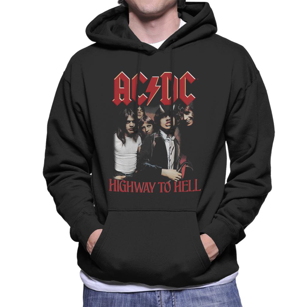 AC/DC Bandmates Highway To Hell Men's Hooded Sweatshirt