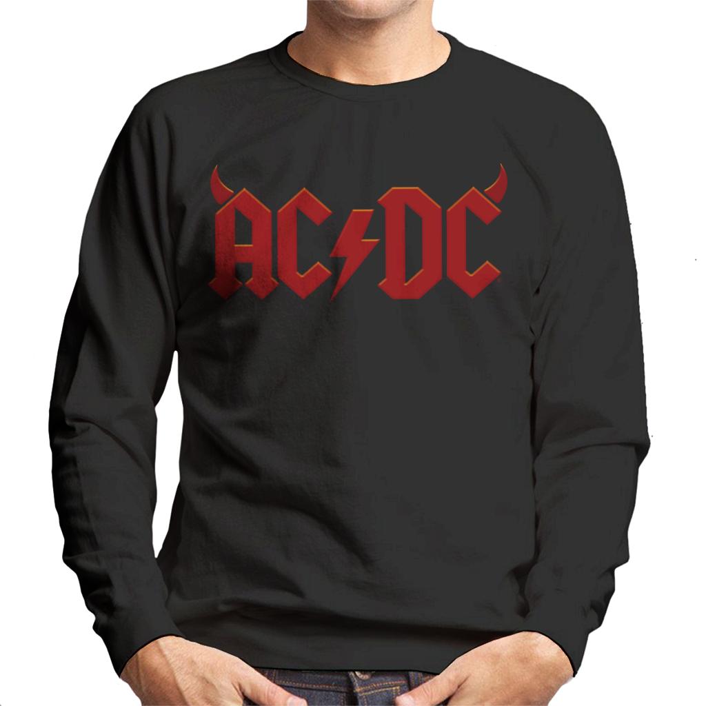 AC/DC Crimson Horns Logo Men's Sweatshirt