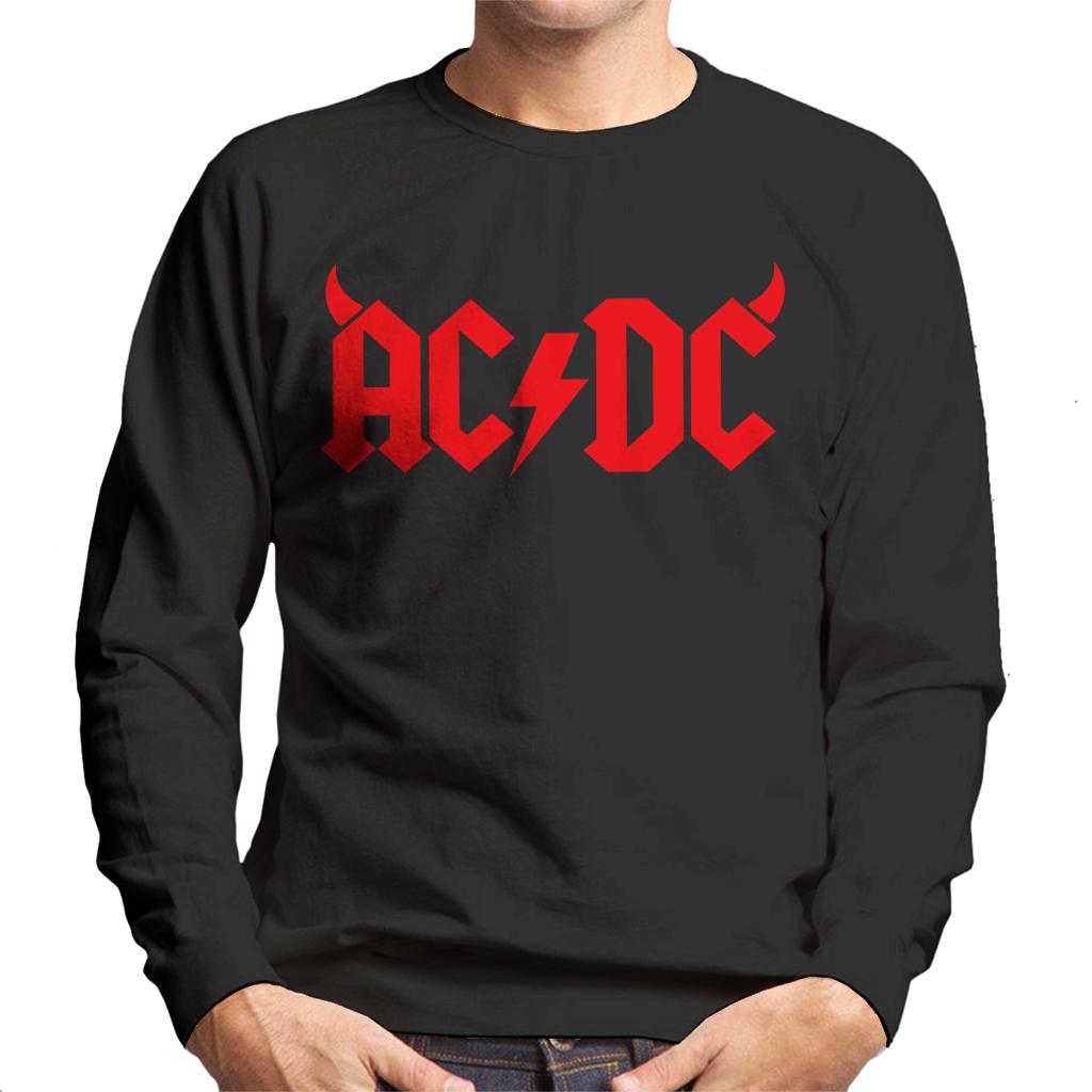 AC/DC Red Horns Logo Men's Sweatshirt