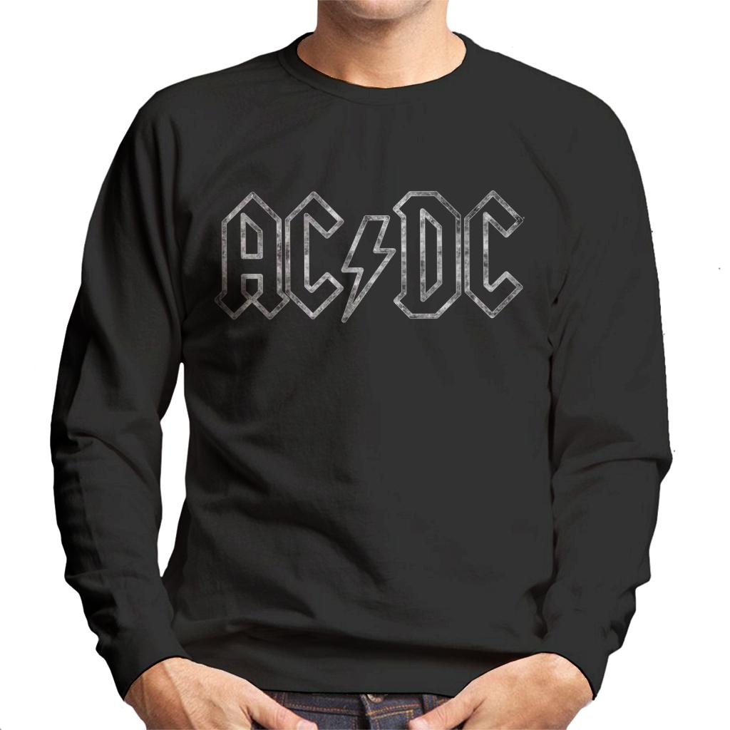 AC/DC Jagged Silver Logo Men's Sweatshirt