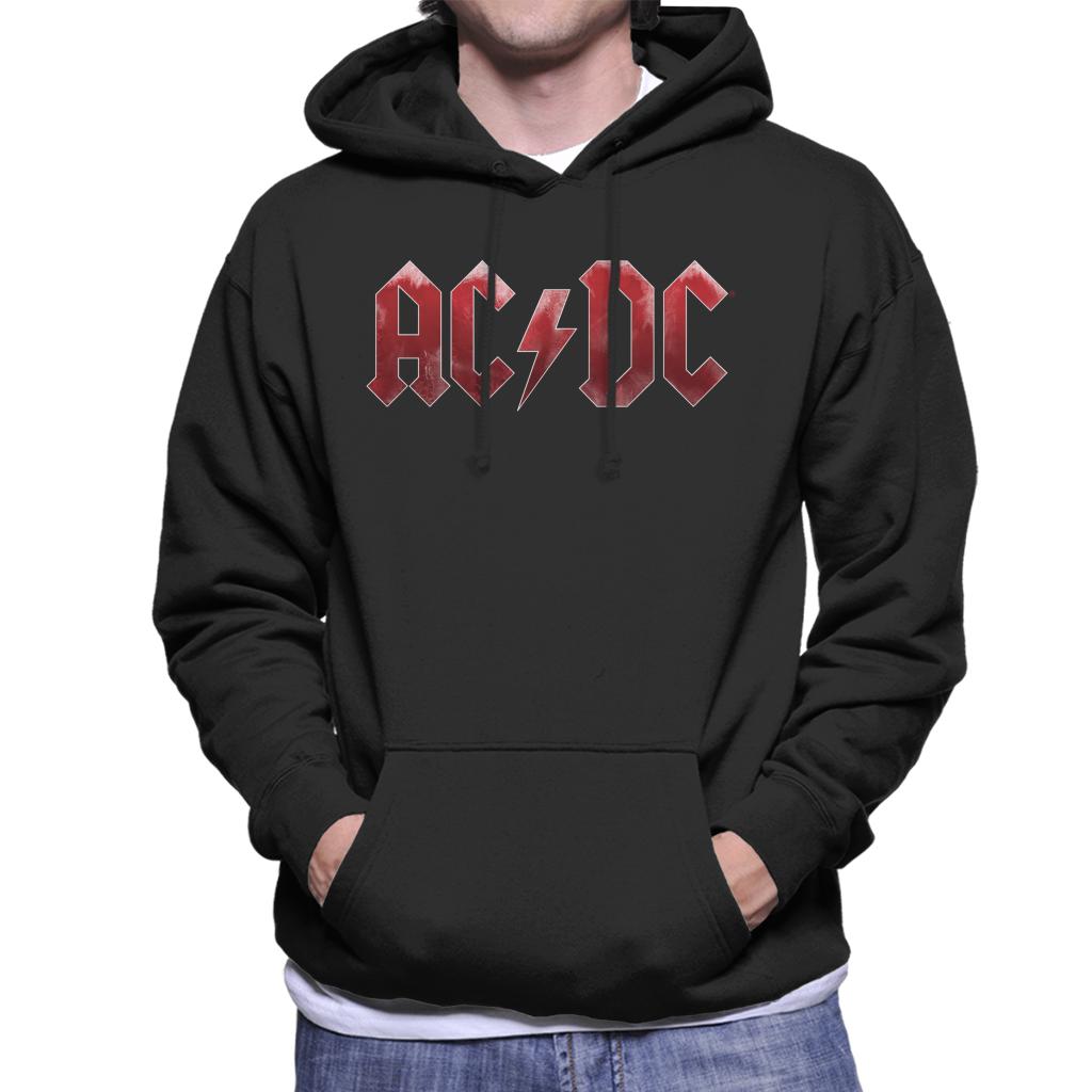 AC/DC Red Ice Logo Men's Hooded Sweatshirt