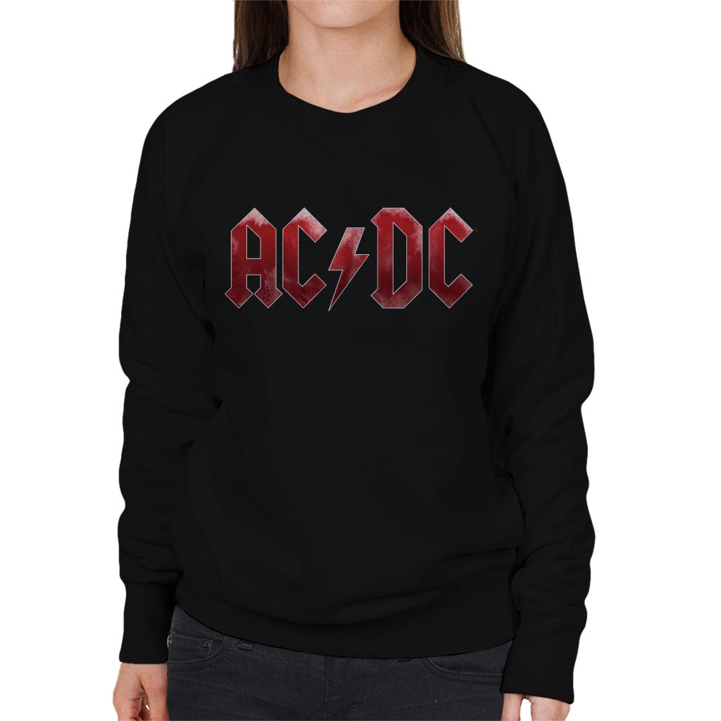 AC/DC Red Ice Logo Women's Sweatshirt