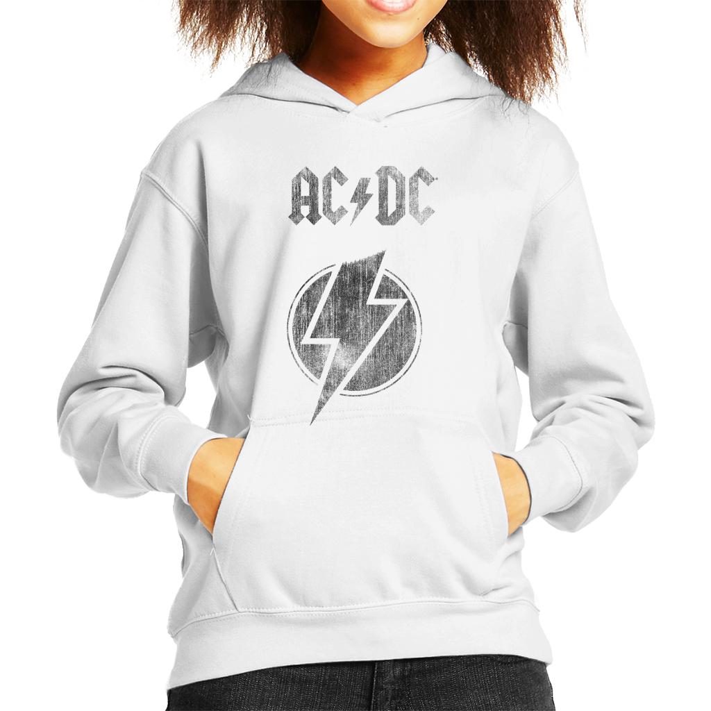 ACDC Logo Lightning Bolt Kid's Hooded Sweatshirt-ALL + EVERY