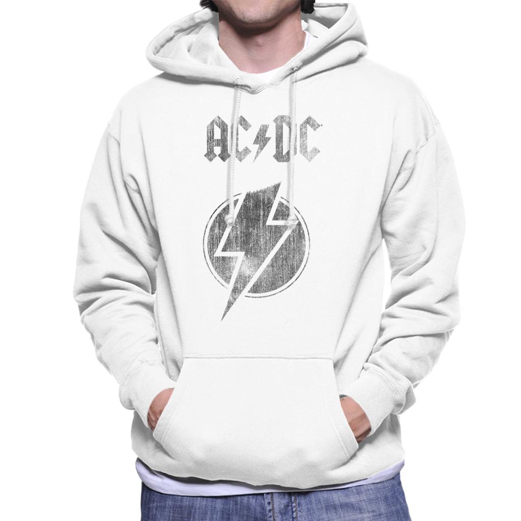 ACDC Logo Lightning Bolt Men's Hooded Sweatshirt-ALL + EVERY