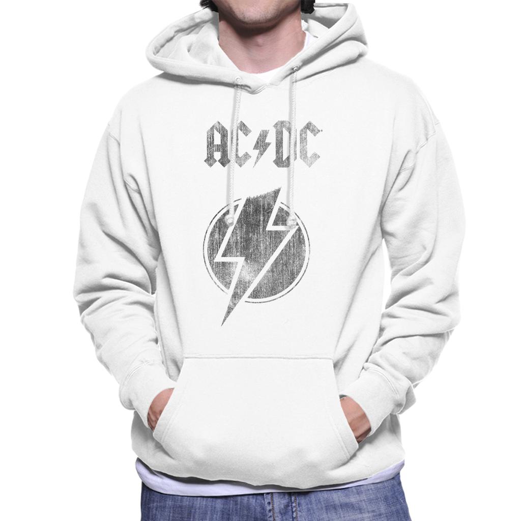 AC/DC Logo Ligtning Bolt Men's Hooded Sweatshirt-ALL + EVERY