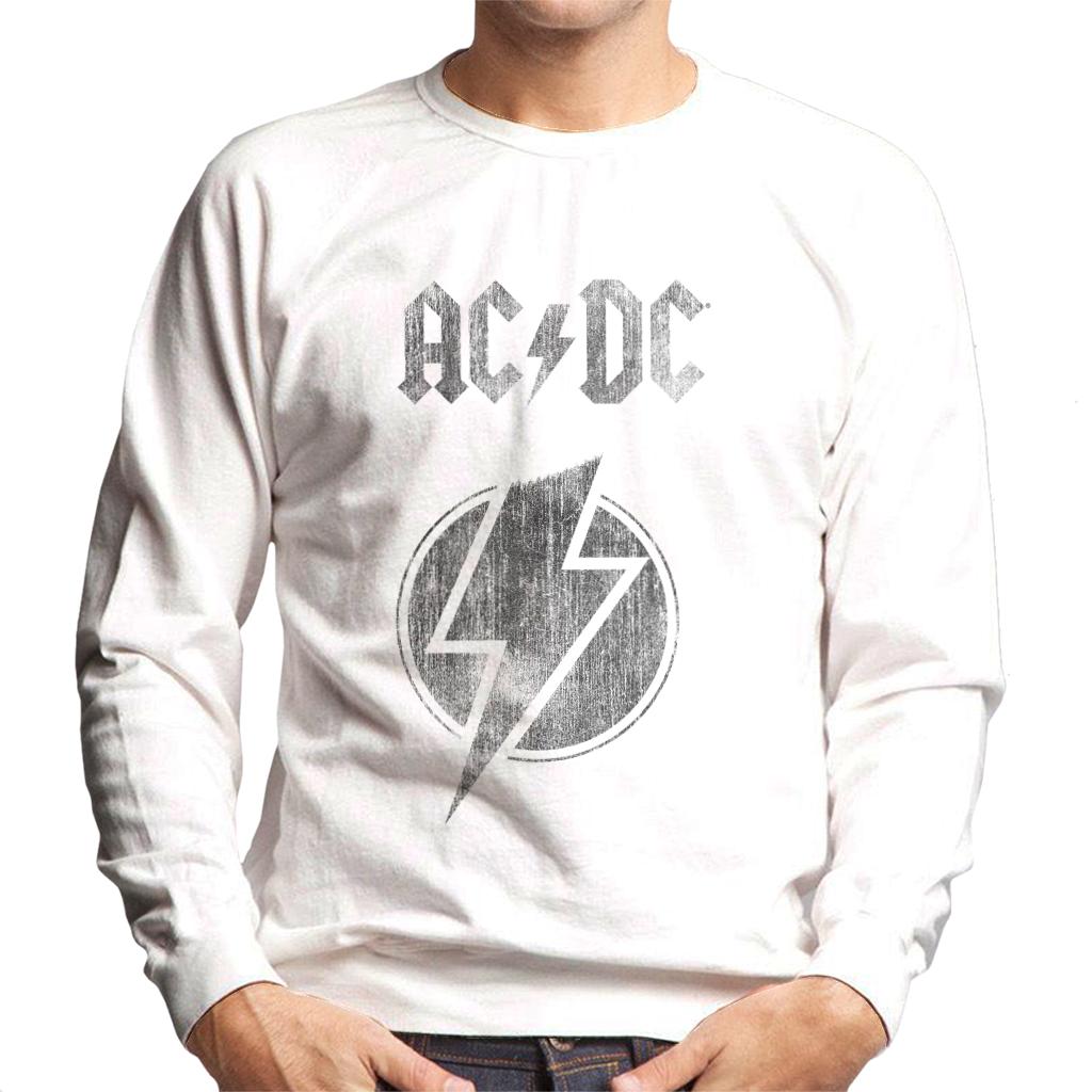 AC/DC Logo Ligtning Bolt Men's Sweatshirt-ALL + EVERY