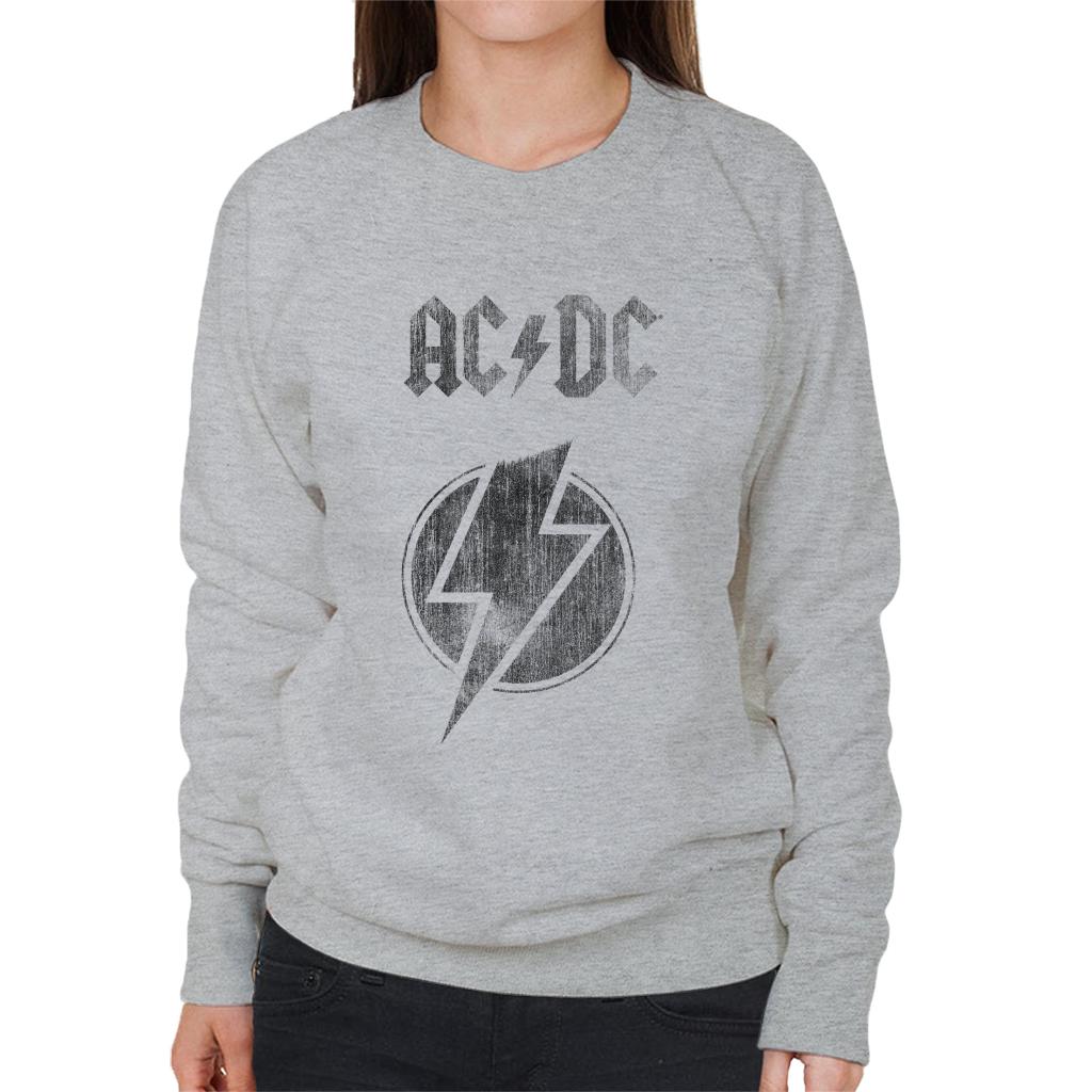 ACDC Logo Lightning Bolt Women's Sweatshirt-ALL + EVERY