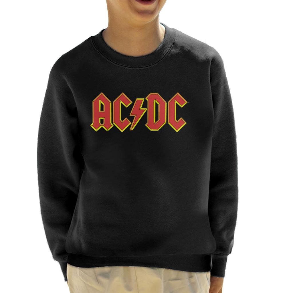 AC/DC Yellow Glow Logo Kid's Sweatshirt