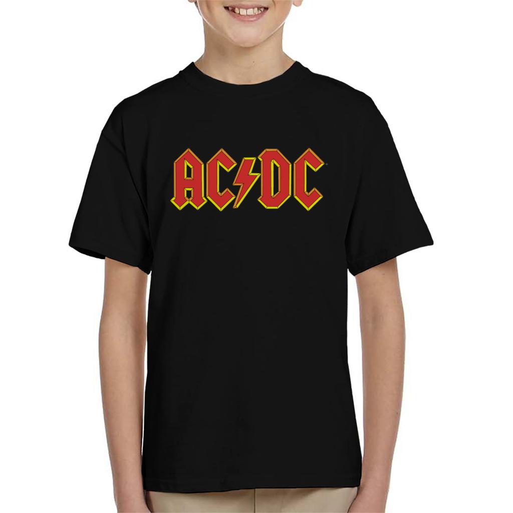 AC/DC Yellow Glow Logo Kid's T-Shirt