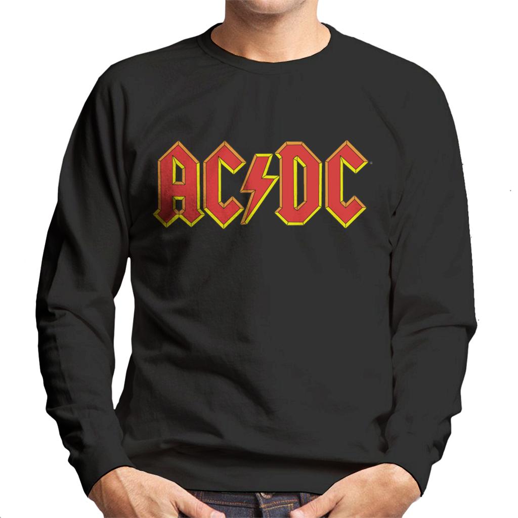 AC/DC Yellow Glow Logo Men's Sweatshirt