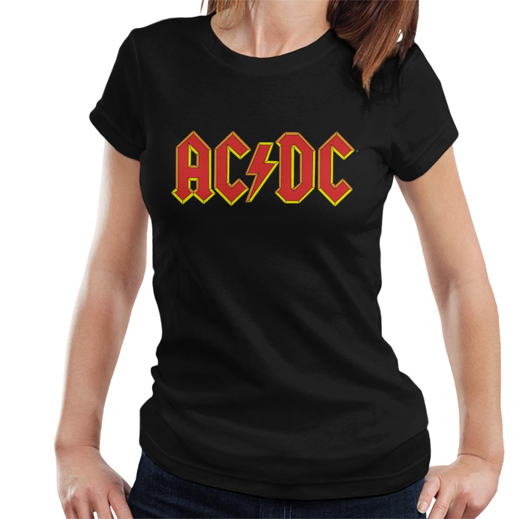 AC/DC Yellow Glow Logo Women's T-Shirt