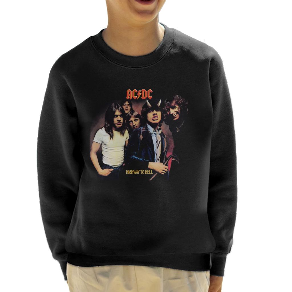 AC/DC Highway To Hell Bandmates Horns Kid's Sweatshirt