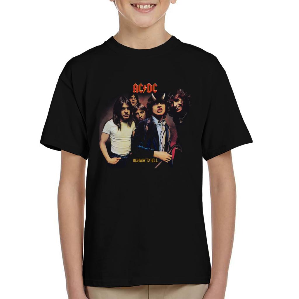 AC/DC Highway To Hell Bandmates Horns Kid's T-Shirt