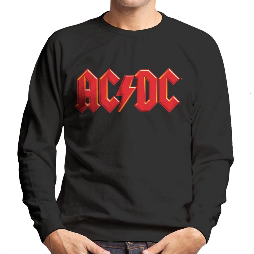 AC/DC Red Thunderbolt Logo Men's Sweatshirt