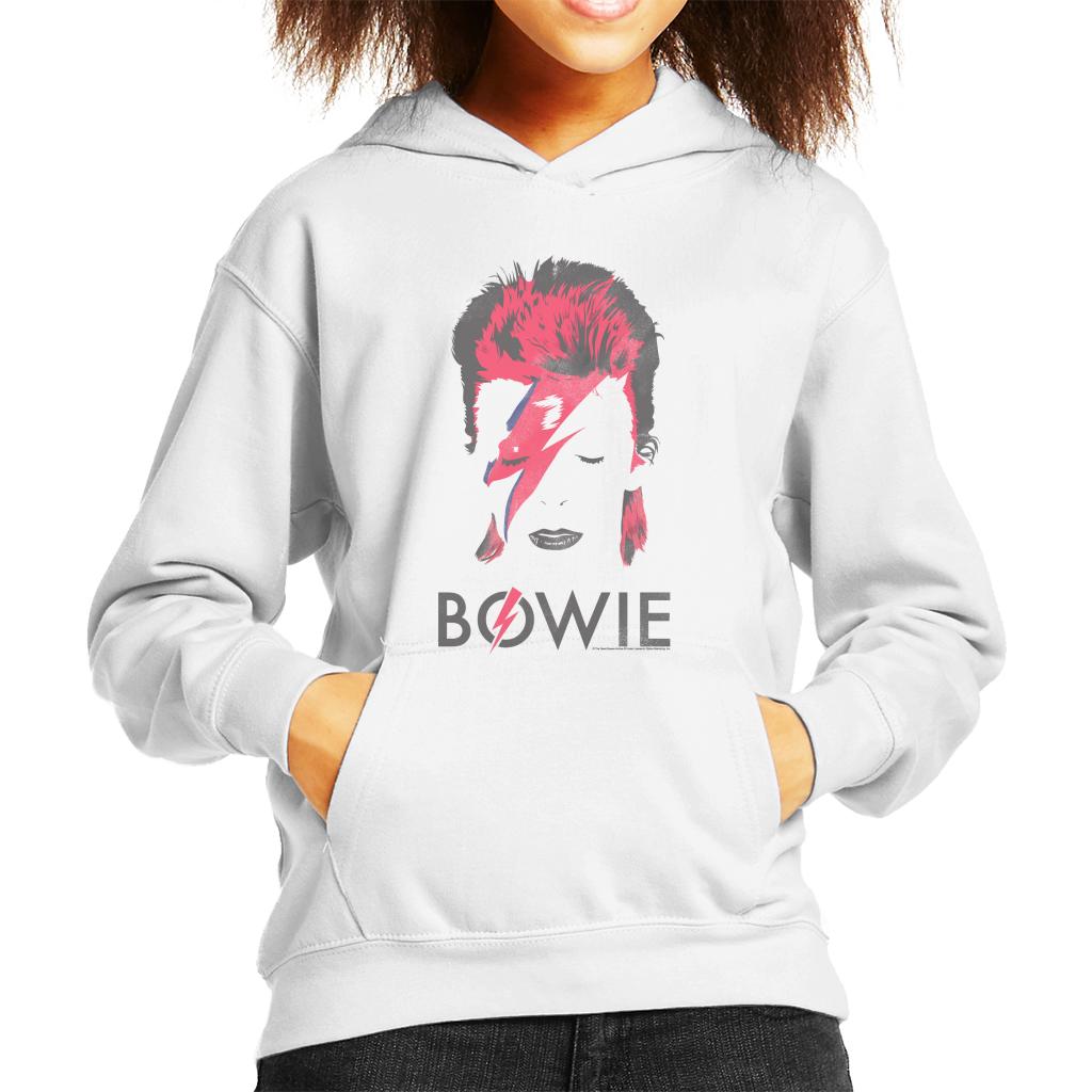 David Bowie Aladdin Sane Album Cover Kid's Hooded Sweatshirt-ALL + EVERY