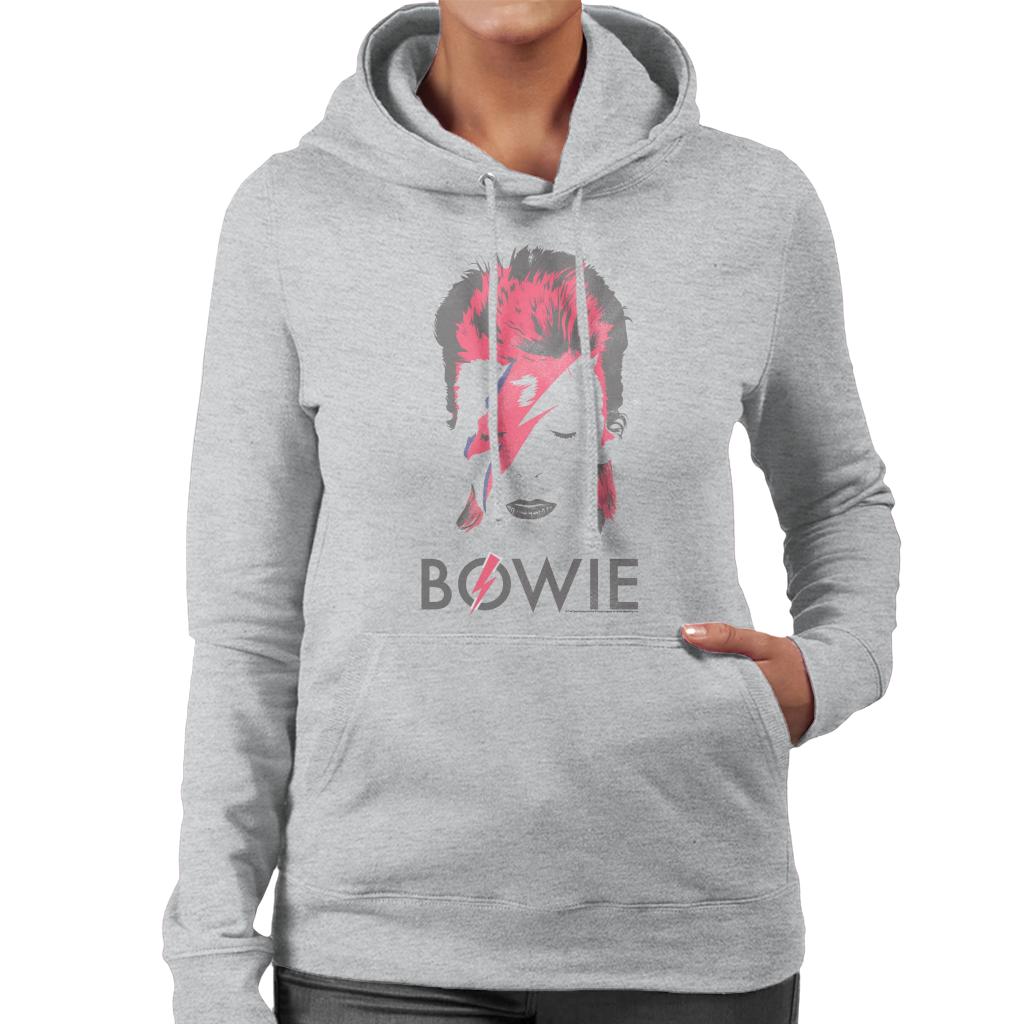 David Bowie Aladdin Sane Album Cover Women's Hooded Sweatshirt-ALL + EVERY