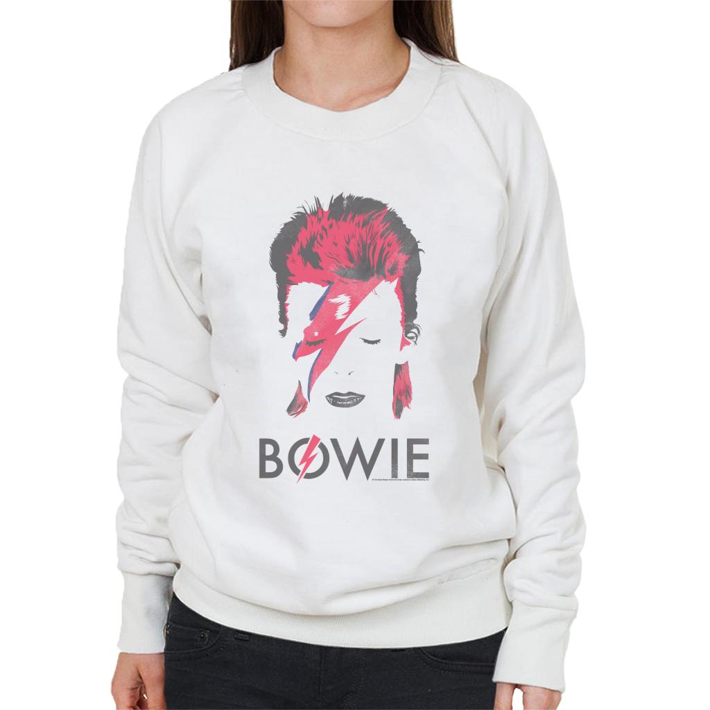 David Bowie Aladdin Sane Album Cover Women's Sweatshirt-ALL + EVERY