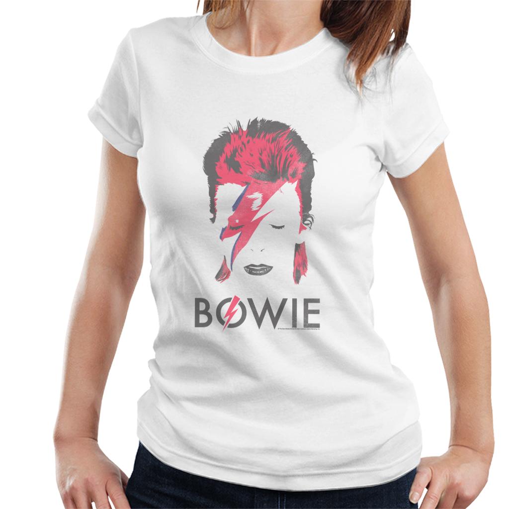 David Bowie Aladdin Sane Album Cover Women's T-Shirt-ALL + EVERY