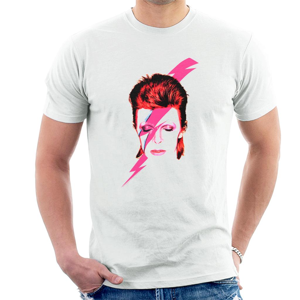 David Bowie Aladdin Sane Lightning Bolt Men's T-Shirt-ALL + EVERY