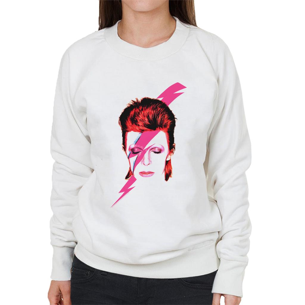 David Bowie Aladdin Sane Lightning Bolt Women's Sweatshirt-ALL + EVERY