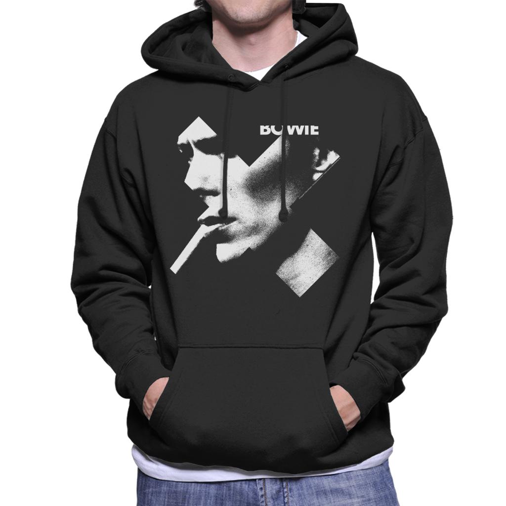 David Bowie Cross Smoke Men's Hooded Sweatshirt-ALL + EVERY