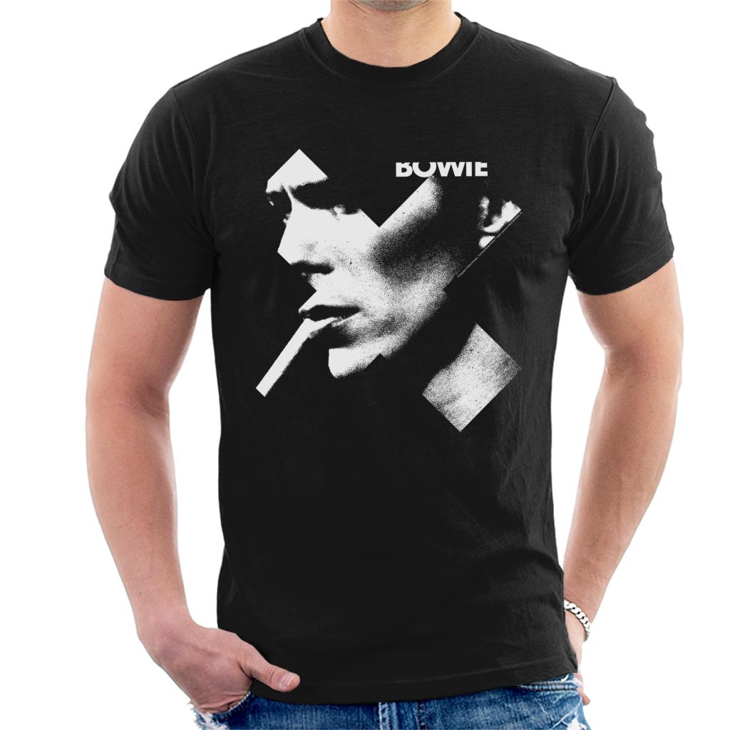 David Bowie Cross Smoke Men's T-Shirt-ALL + EVERY