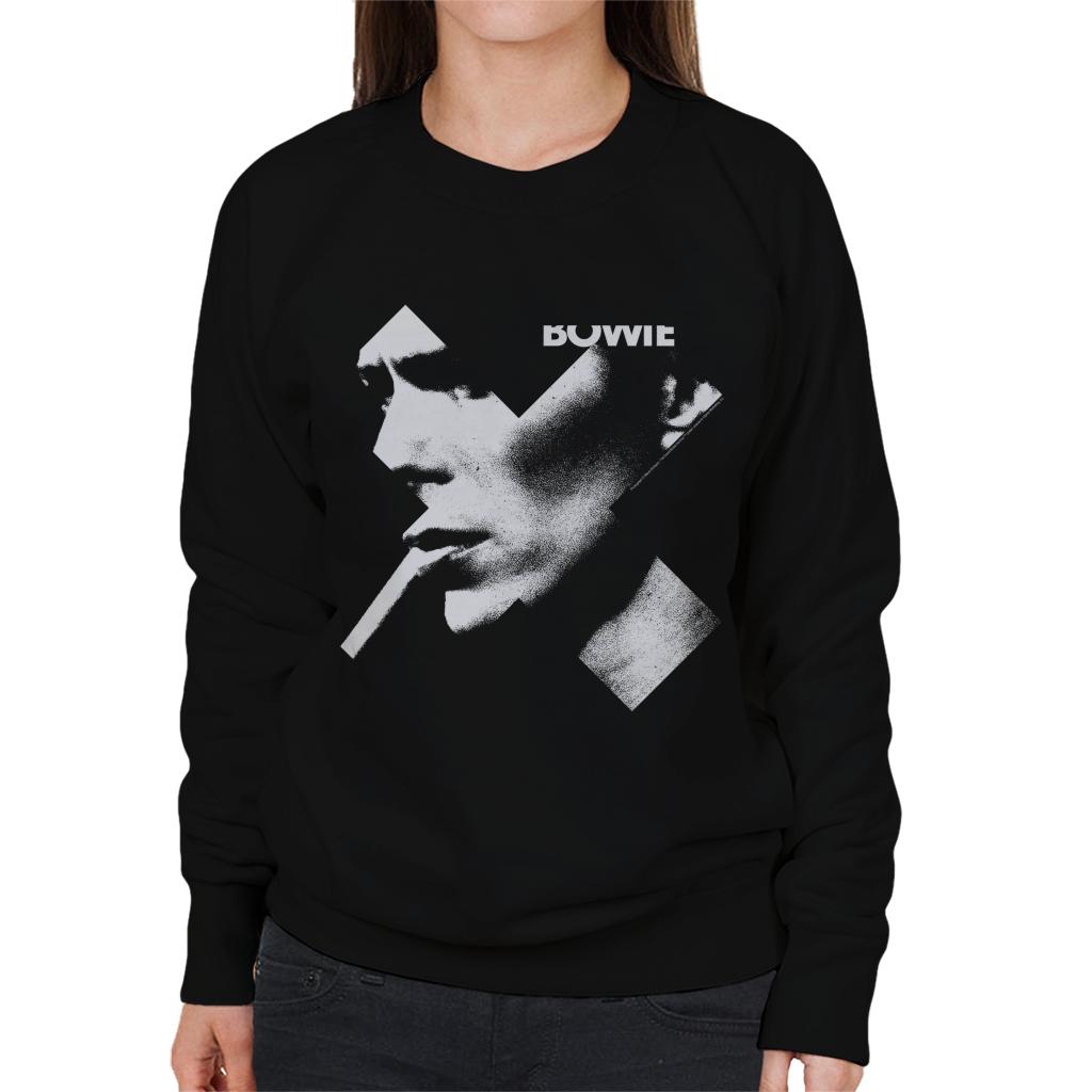 David Bowie Cross Smoke Women's Sweatshirt-ALL + EVERY