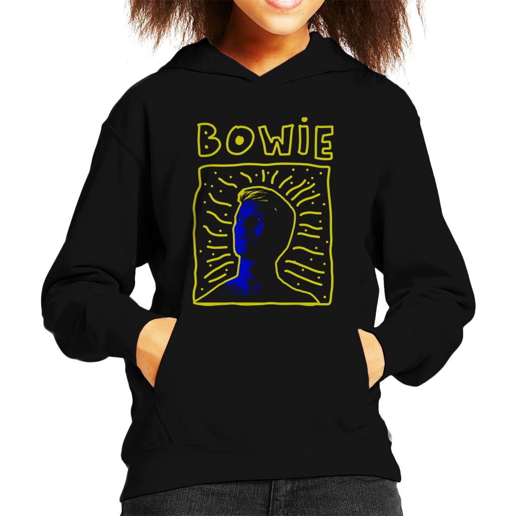 David Bowie 90s Frame Kid's Hooded Sweatshirt-ALL + EVERY