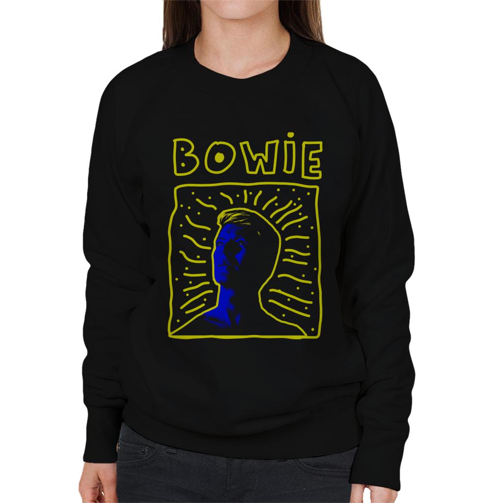 David Bowie 90s Frame Women's Sweatshirt-ALL + EVERY