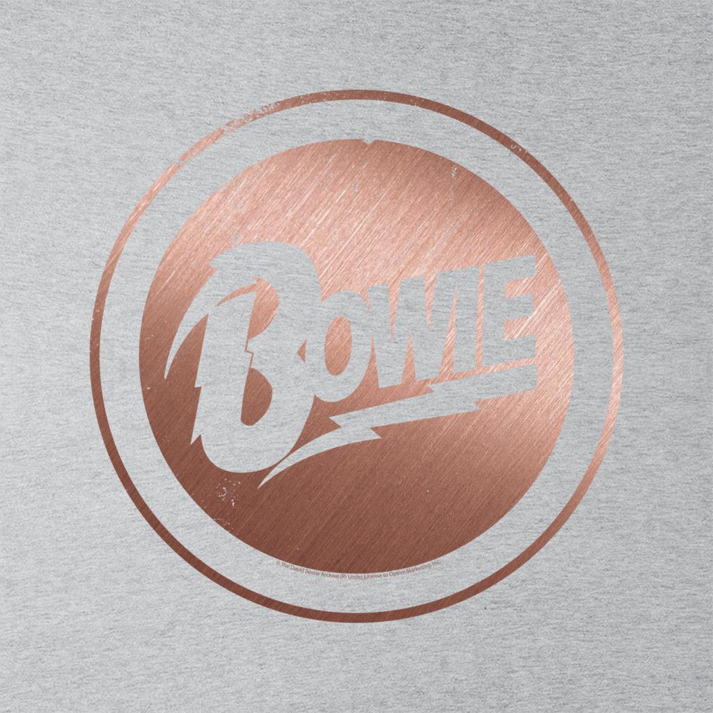 David Bowie Rose Gold Badge Men's T-Shirt-ALL + EVERY