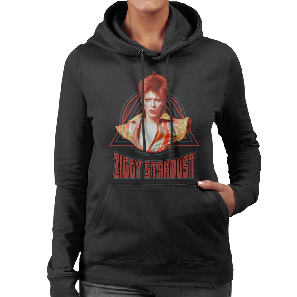 David Bowie As Ziggy Stardust Women's Hooded Sweatshirt-ALL + EVERY