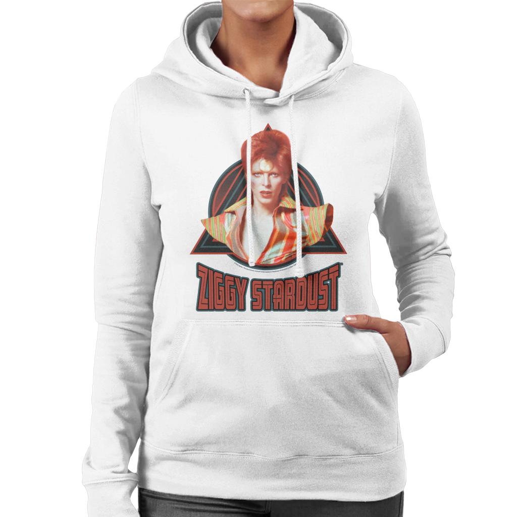 David Bowie As Ziggy Stardust Women's Hooded Sweatshirt-ALL + EVERY