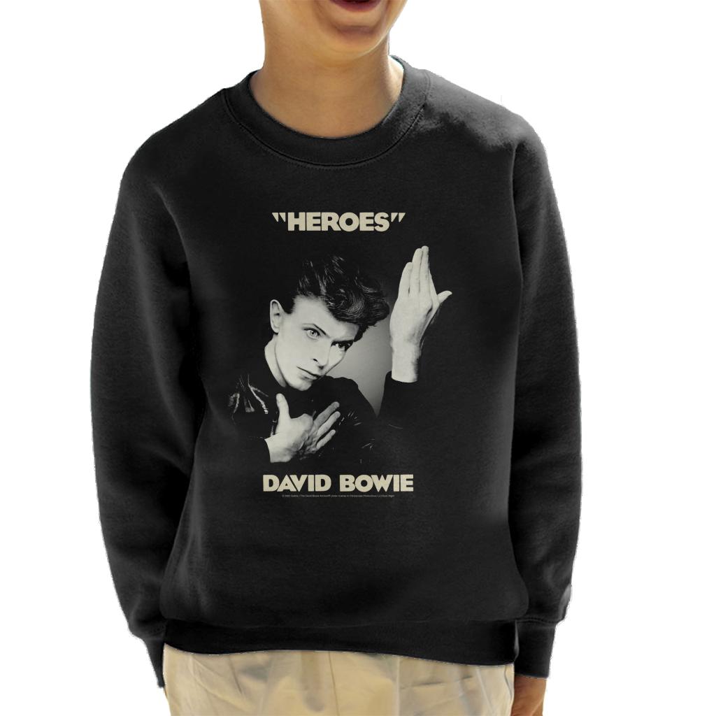 David Bowie Heroes Album Cover Kid's Sweatshirt-ALL + EVERY