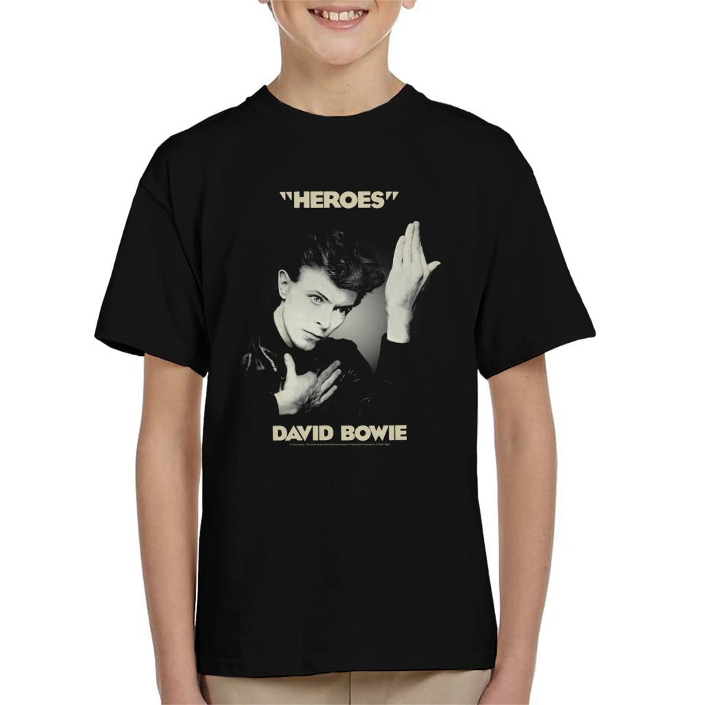 David Bowie Heroes Album Cover Kid's T-Shirt-ALL + EVERY