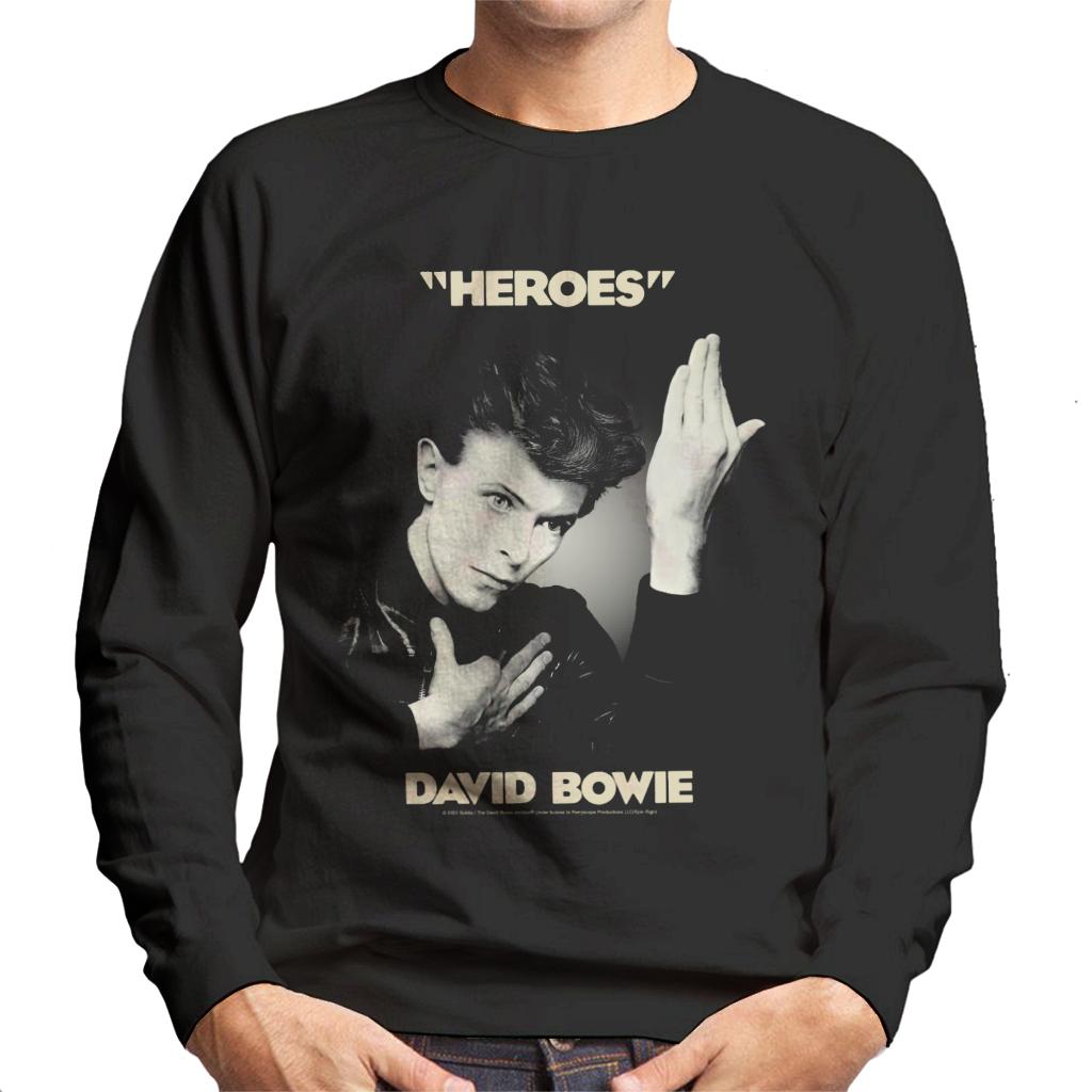 David Bowie Heroes Album Cover Men's Sweatshirt-ALL + EVERY