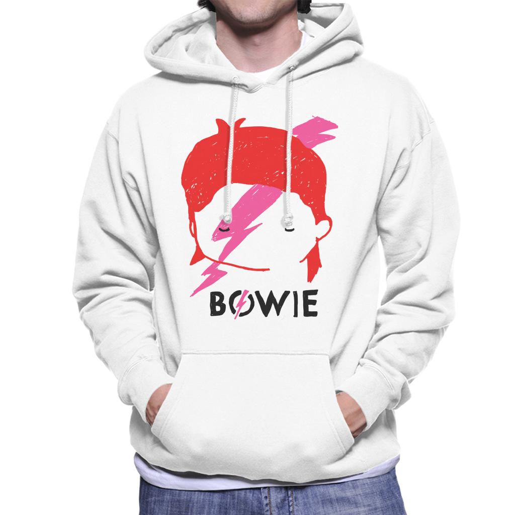 David Bowie Aladdin Sane Lightning Bolt Sketch Men's Hooded Sweatshirt-ALL + EVERY