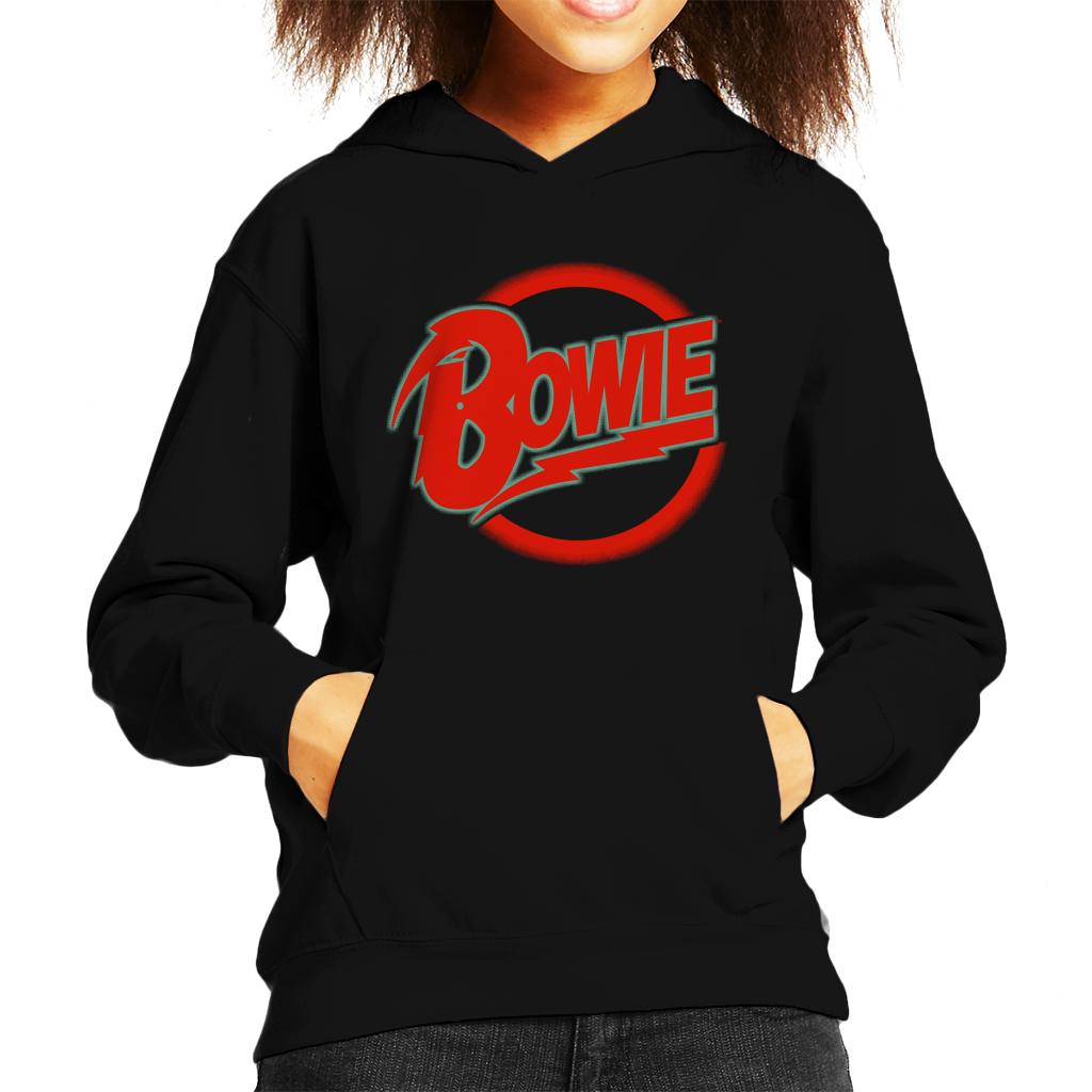 David Bowie Neon Logo Kid's Hooded Sweatshirt-ALL + EVERY