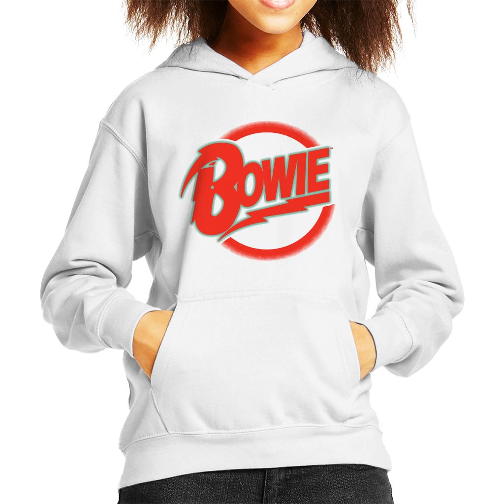 David Bowie Neon Logo Kid's Hooded Sweatshirt-ALL + EVERY