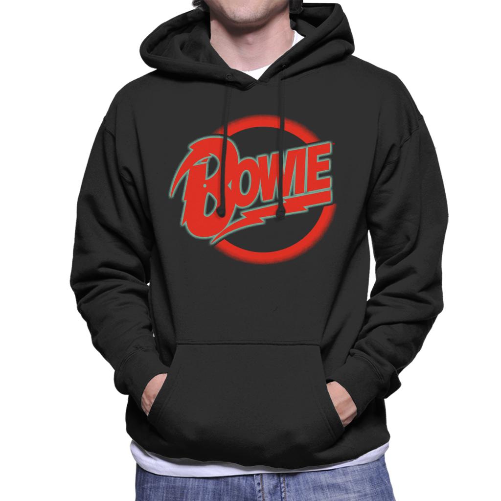 David Bowie Neon Logo Men's Hooded Sweatshirt-ALL + EVERY