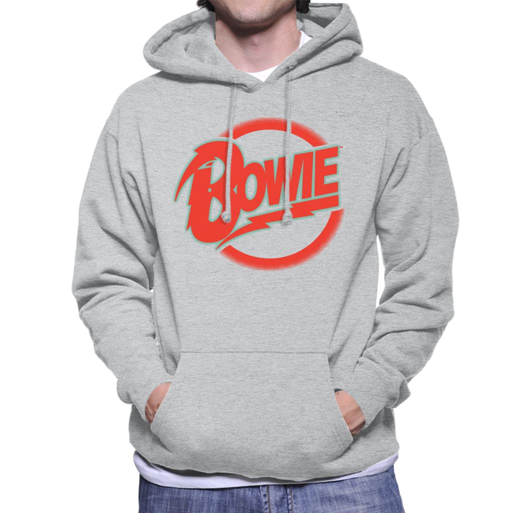 David Bowie Neon Logo Men's Hooded Sweatshirt-ALL + EVERY