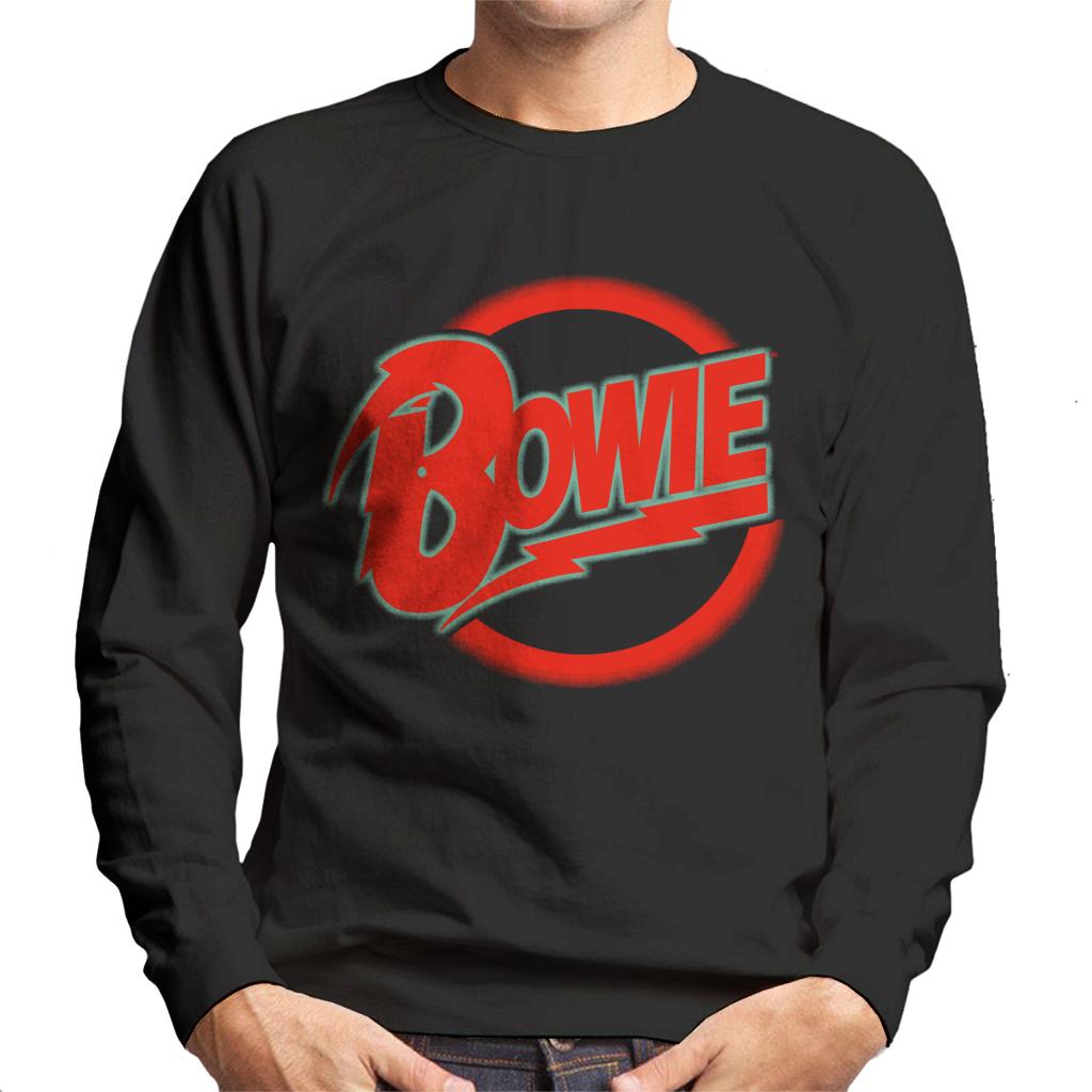 David Bowie Neon Logo Men's Sweatshirt-ALL + EVERY