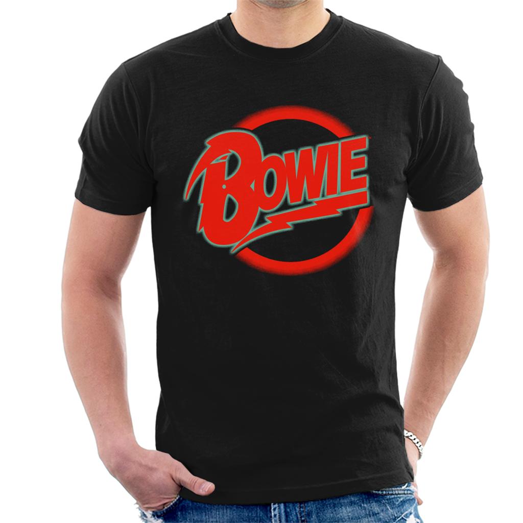 David Bowie Neon Logo Men's T-Shirt-ALL + EVERY