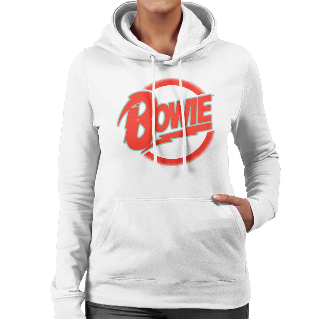 David Bowie Neon Logo Women's Hooded Sweatshirt-ALL + EVERY