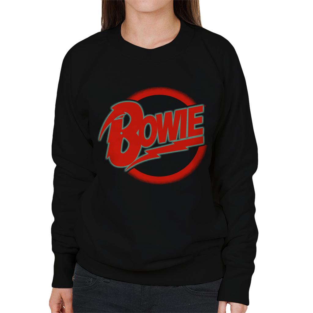 David Bowie Neon Logo Women's Sweatshirt-ALL + EVERY