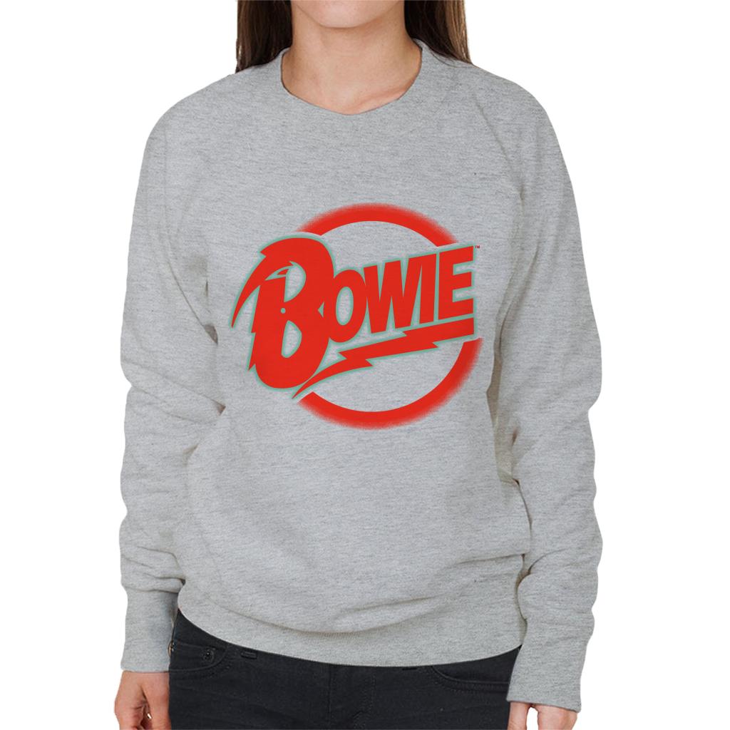 David Bowie Neon Logo Women's Sweatshirt-ALL + EVERY