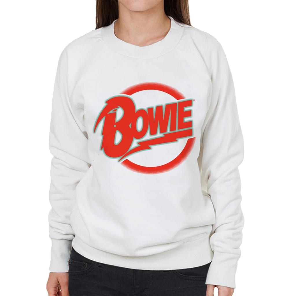 David Bowie Neon Logo Women's Sweatshirt-ALL + EVERY