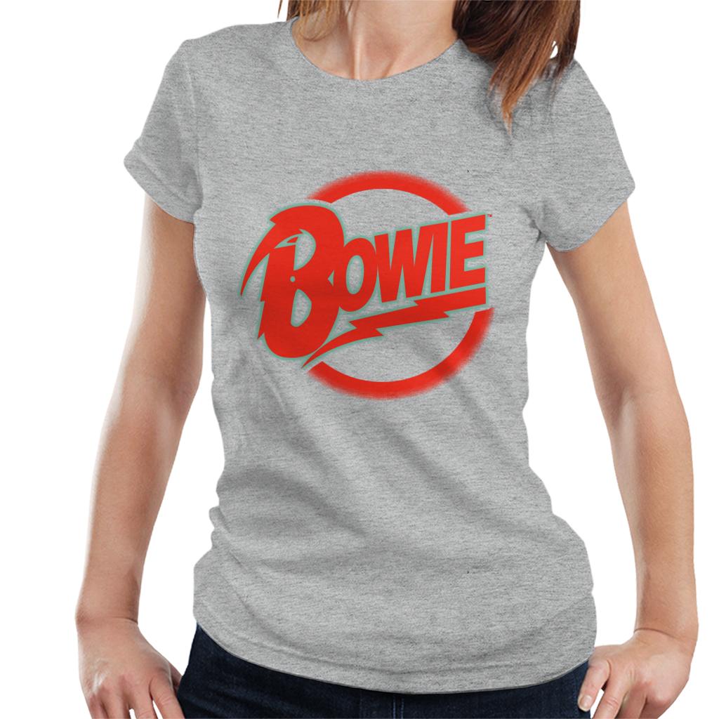 David Bowie Neon Logo Women's T-Shirt-ALL + EVERY