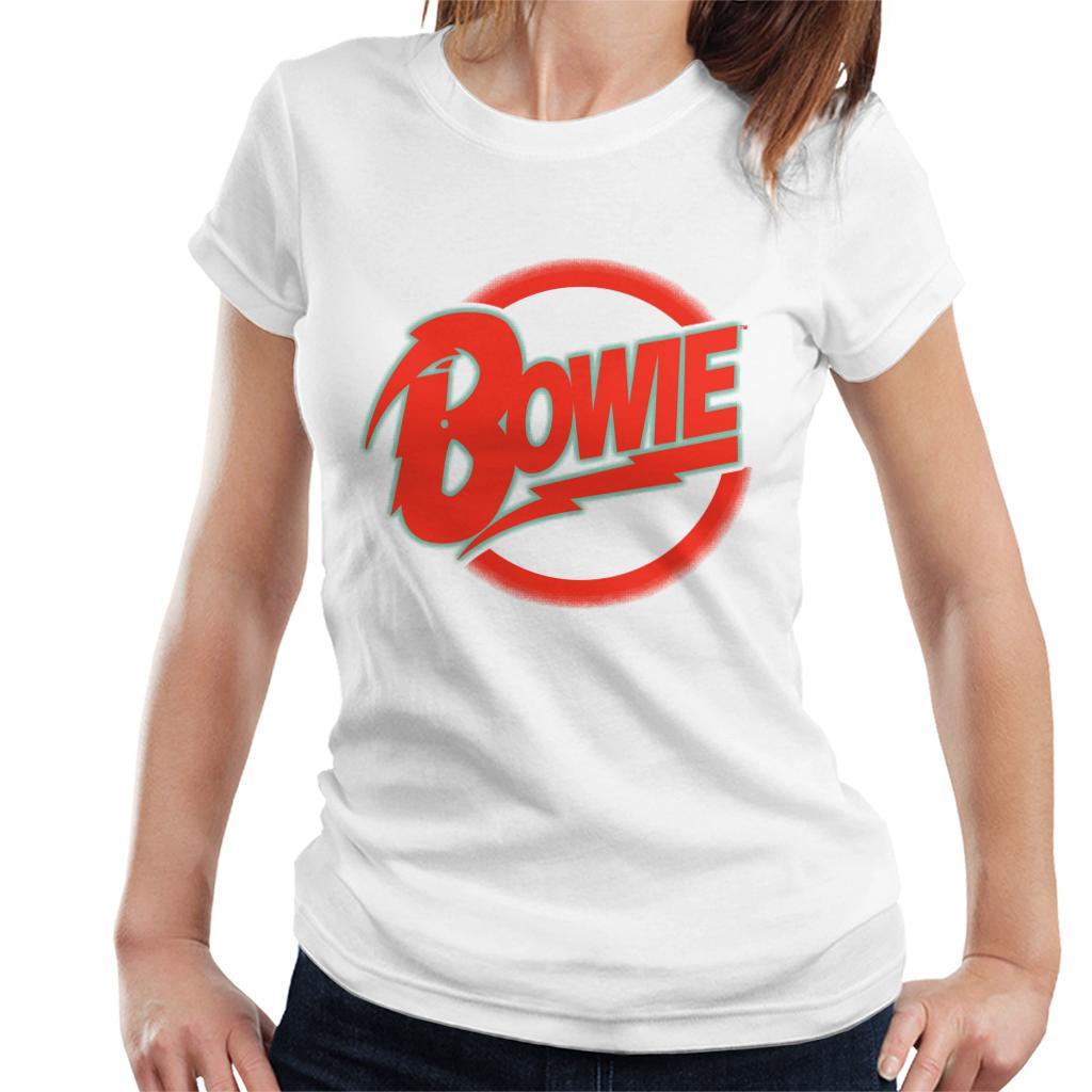 David Bowie Neon Logo Women's T-Shirt-ALL + EVERY